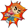Scott Playing Guitar Pin