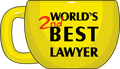 World's 2nd Best Lawyer Mug