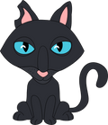 Coraline Cat Plush (9in)