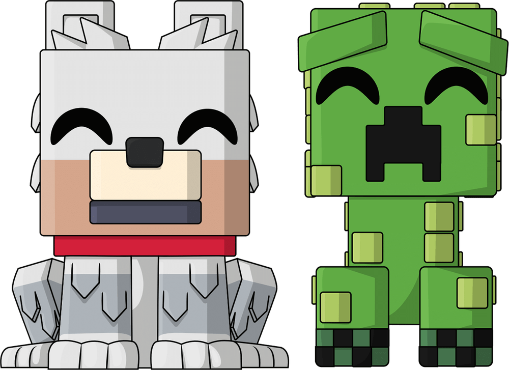 Wolf & Creeper Monitor Buddiez