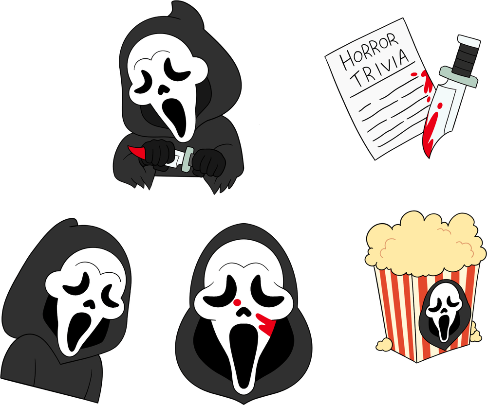 Ghost Face Pin Set 2