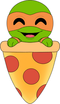 Michelangelo Pizza Plush (9in)