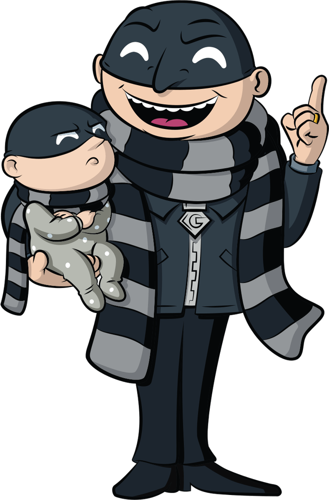 Heist Gru and Baby Gru