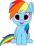 Rainbow Dash Plush (9in)