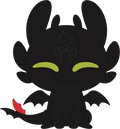 Toothless Keychain (5in)