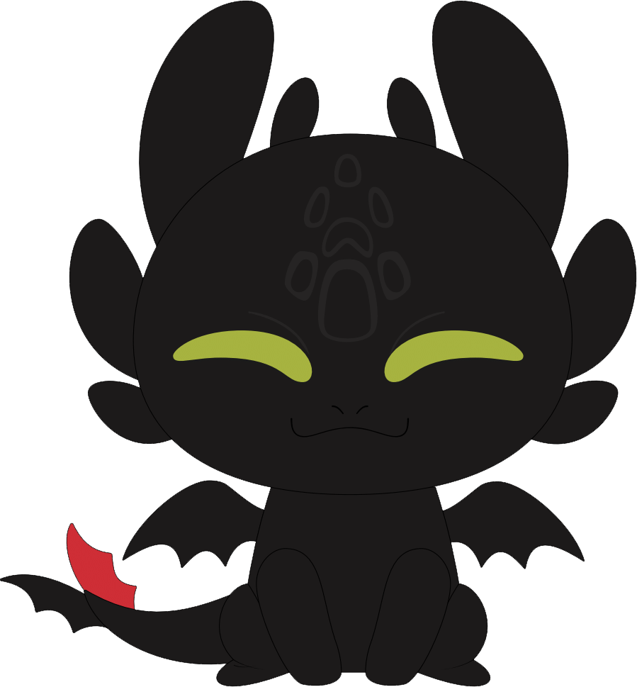 Toothless Keychain (5in)