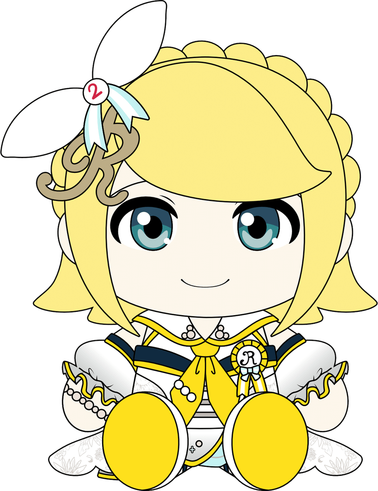 Stage Sekai Kagamine Rin Plush (9in)