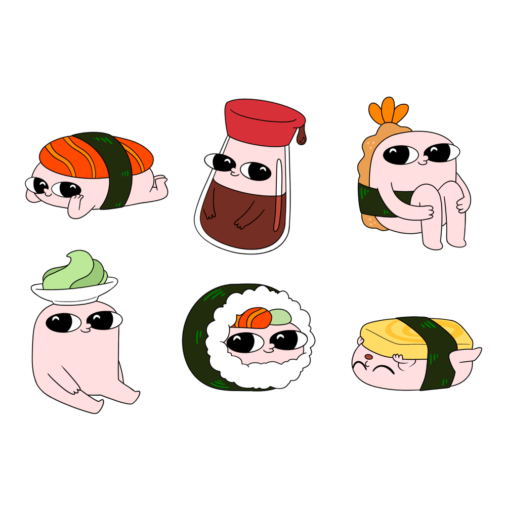 KetNipz Sushi Pin Set