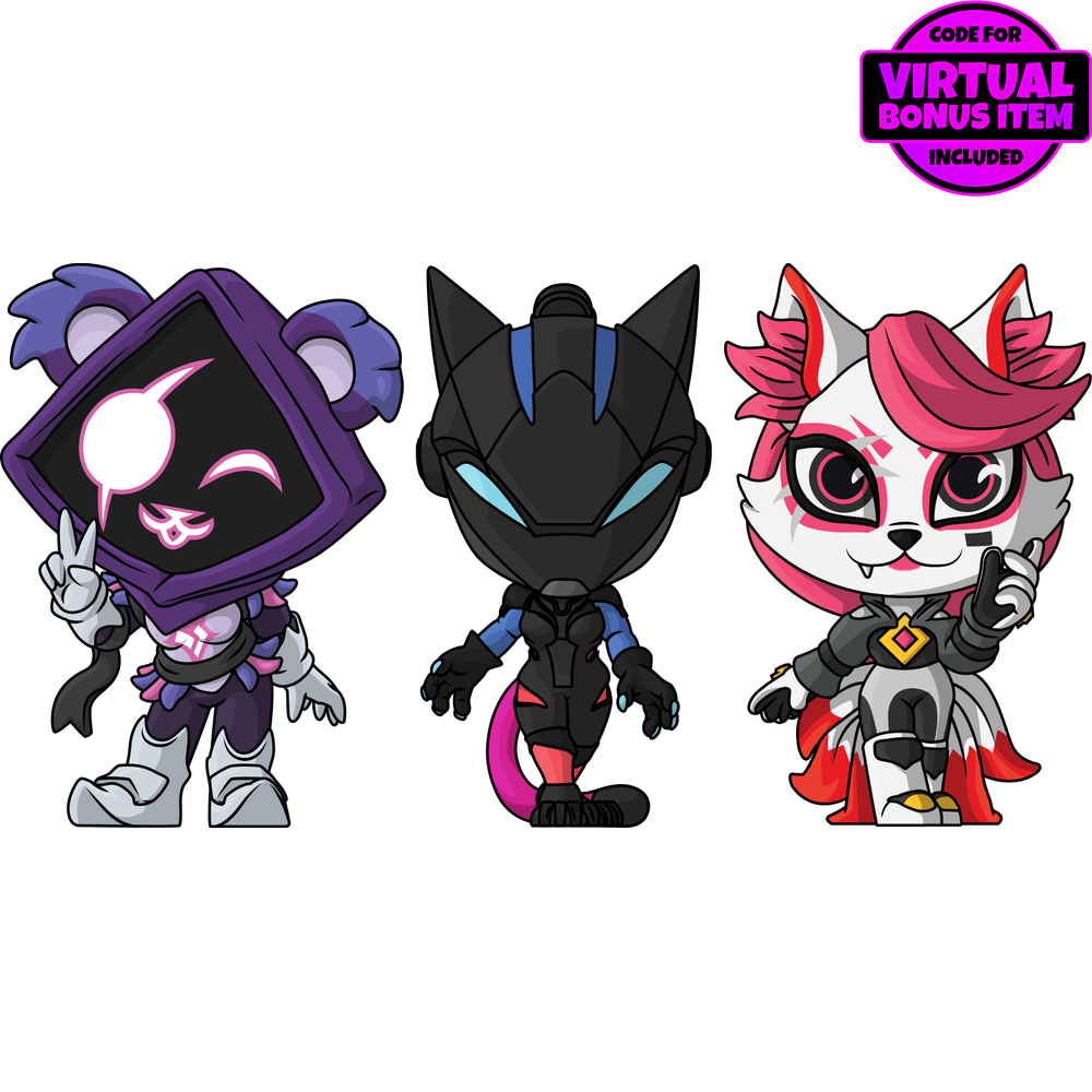 Raven Team Leader, Lynx & Kimiko Minitooz