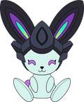 Black Battle Bunny Plush (9in)