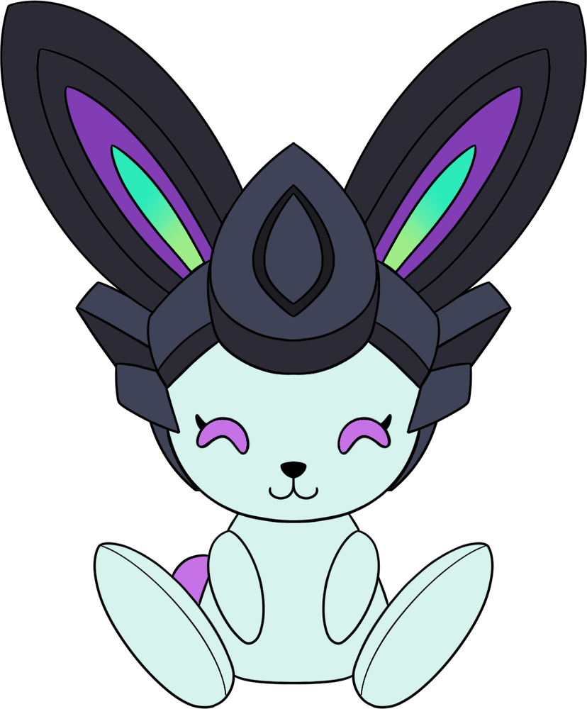 Black Battle Bunny Plush (9in)
