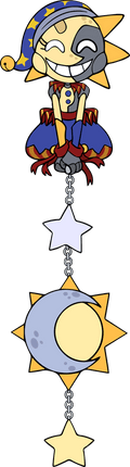 Sun and Moon Hanging Pin