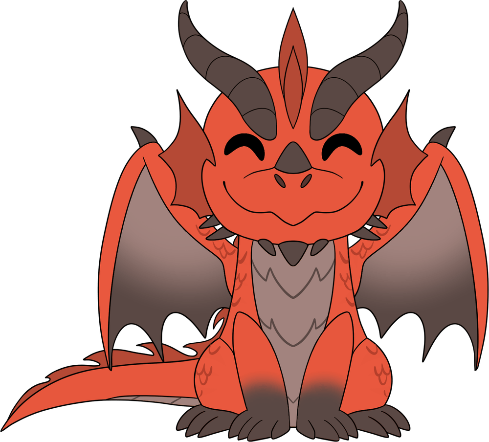 Red Dragon Plush (9in)