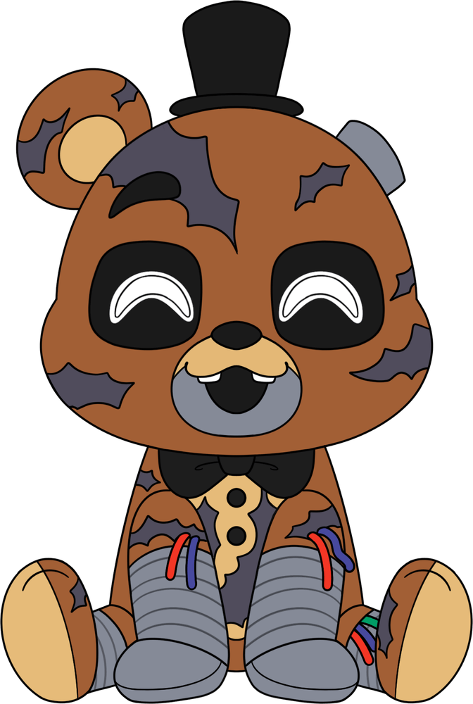 Ignited Freddy Sit Plush (9in)