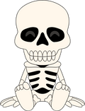 Spooky Scary Skeleton Plush (9in)